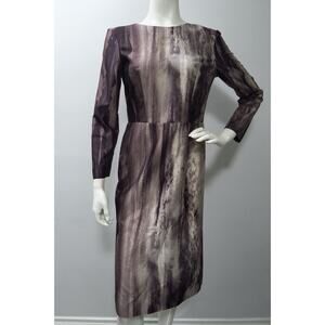 PHILOSOPHY DI ALBERTA FERRETTI Brown Ombre Sheath Dress Size 42 6US